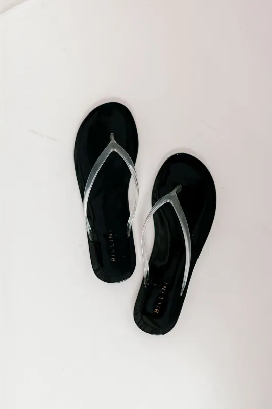 Stellan Sandal in Black/Clear made by Billini