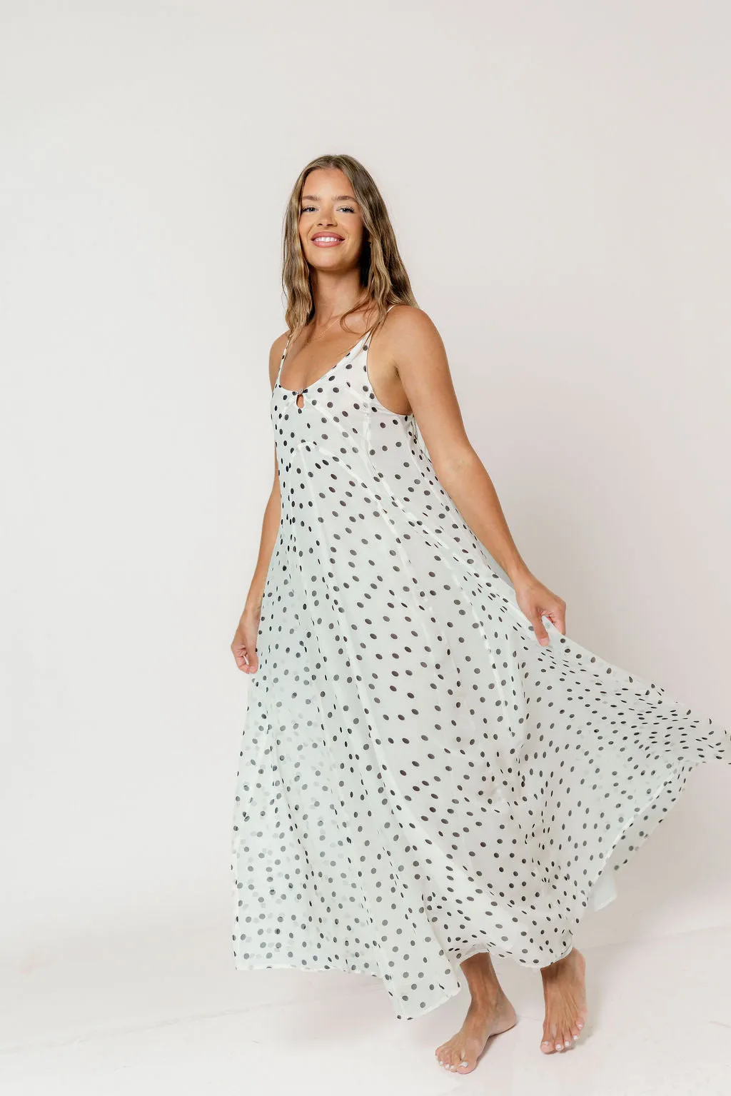 Eileen Dress in Cream/Polka Dot sold by Worth Collective product image thumbnail 4