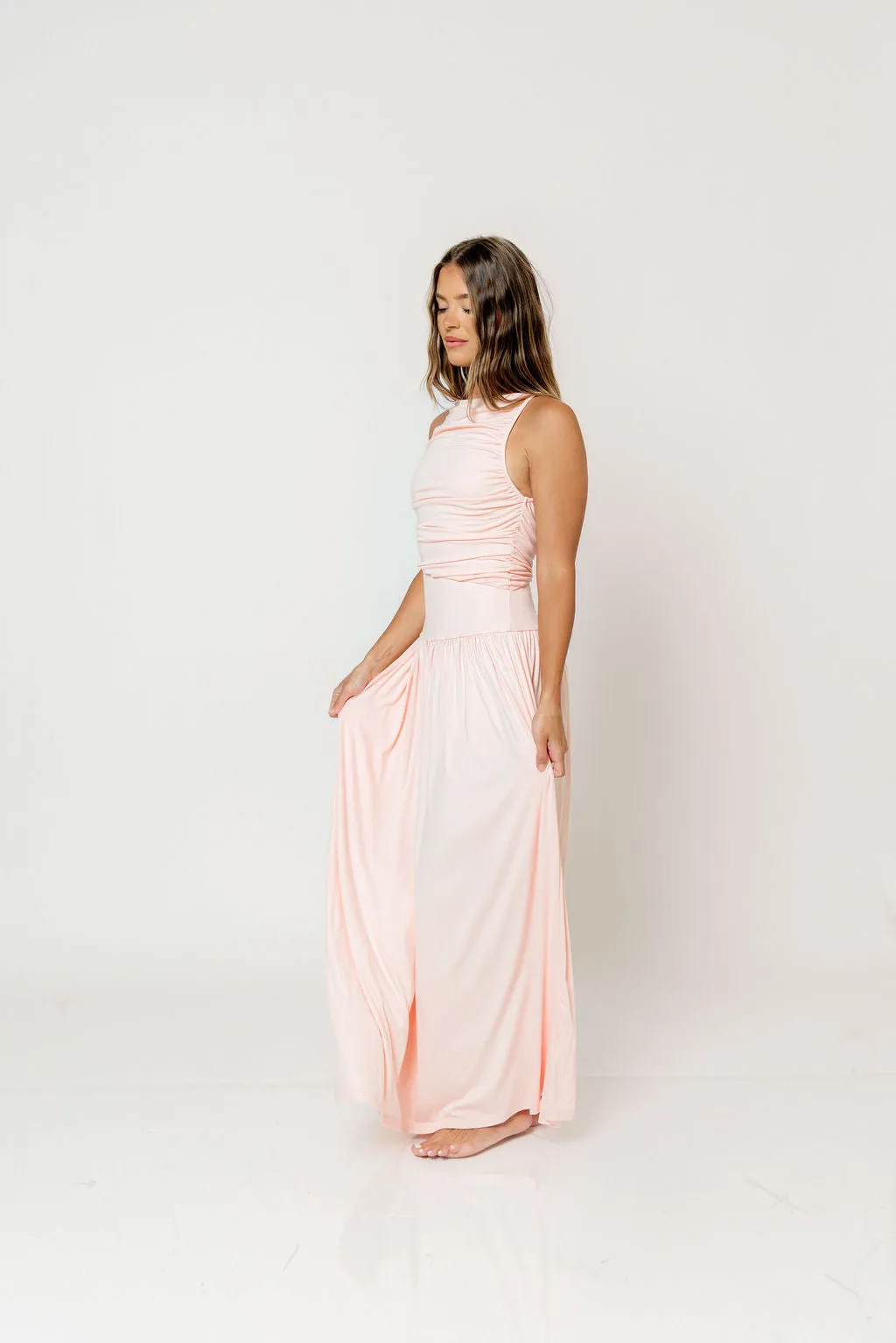 Leni Maxi Dress in Blush *Final Sale* sold by Worth Collective product image thumbnail 3