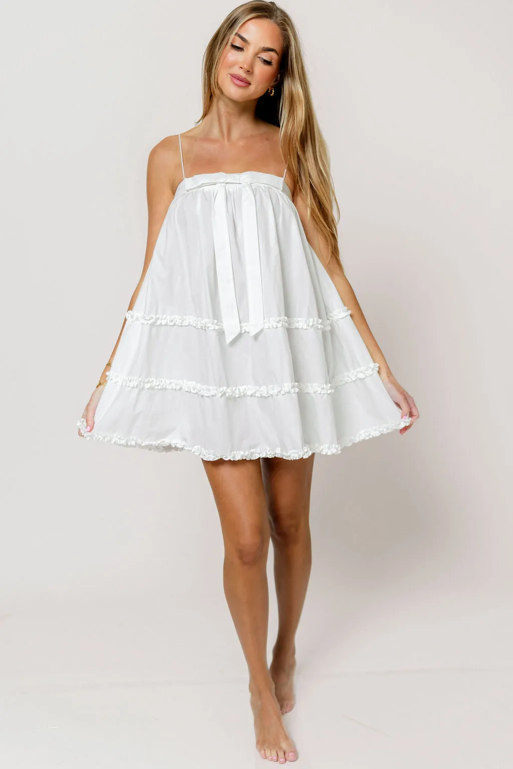 Aniya Mini Dress in Off-White sold by Worth Collective product image thumbnail 2