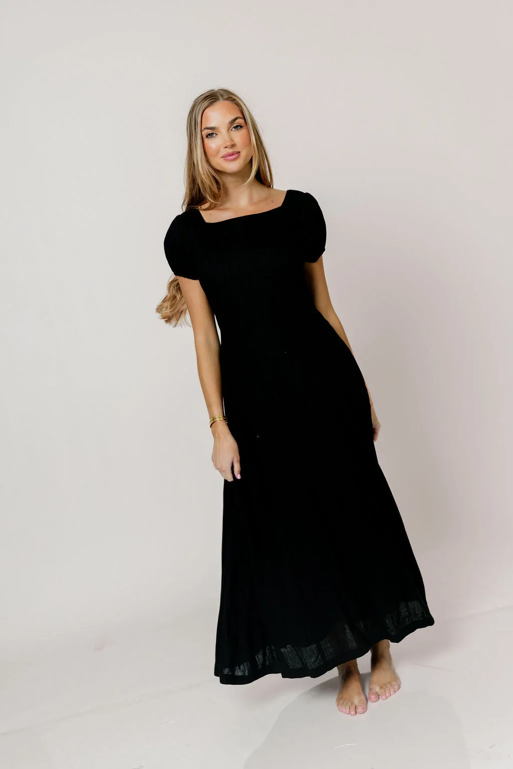 Kameron Midi Dress in Black sold by Worth Collective product image thumbnail 5