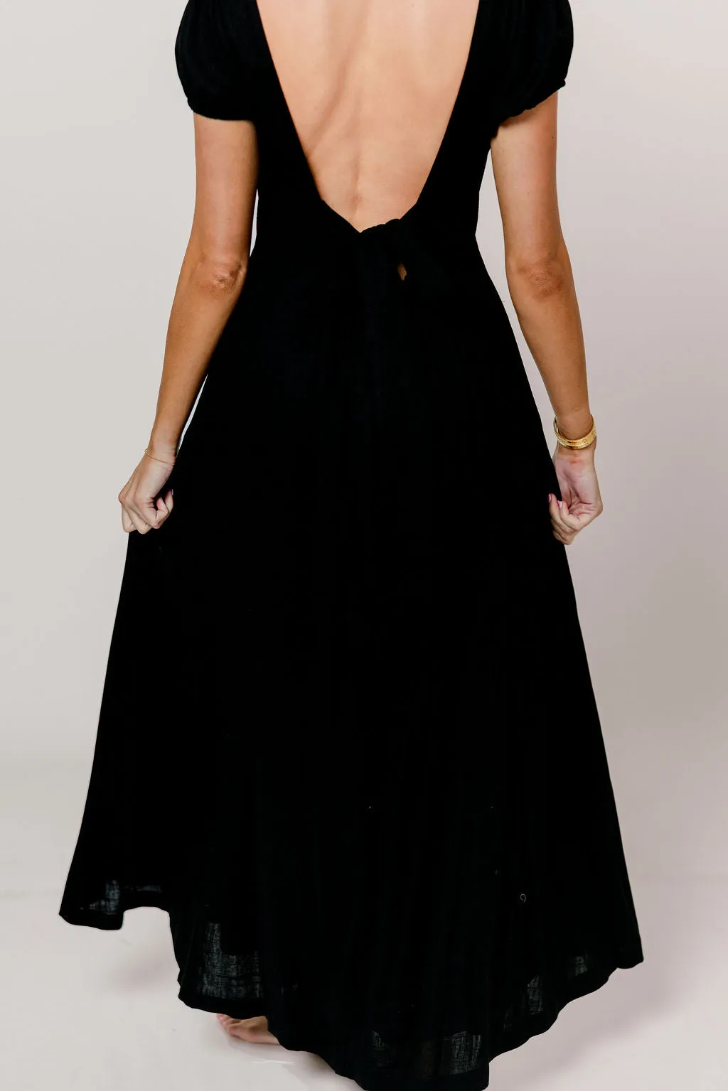 Kameron Midi Dress in Black sold by Worth Collective product image thumbnail 3