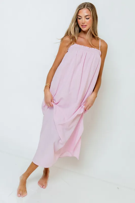 Emberly Dress in Blush/Pink *Final Sale* made by Wishlist