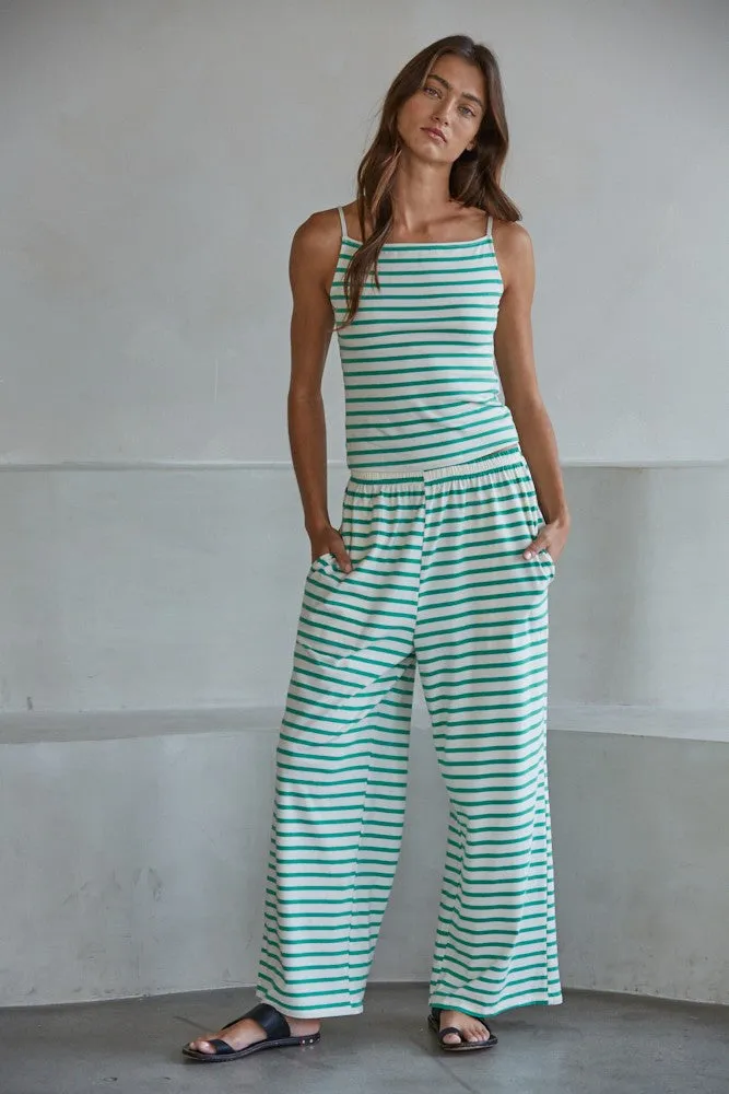 Theo Set in Cream/Green sold by Worth Collective