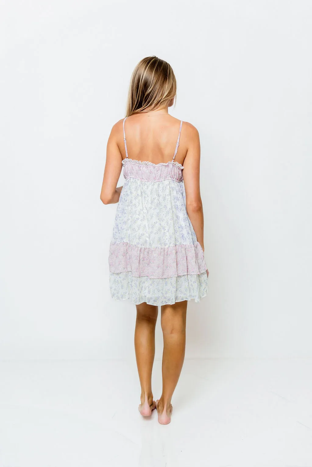 April Mini Dress in Multi Floral sold by Worth Collective product image thumbnail 3