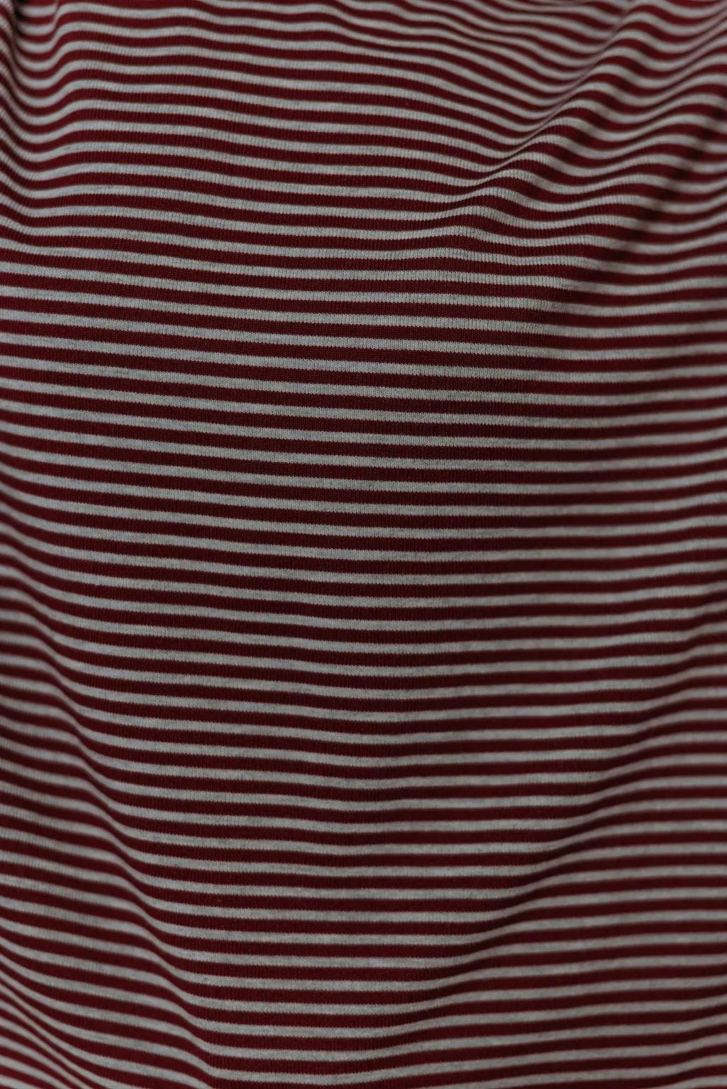 Vernon Long Sleeve Striped Top in Burgundy/Heather Grey sold by Worth Collective product image thumbnail 4