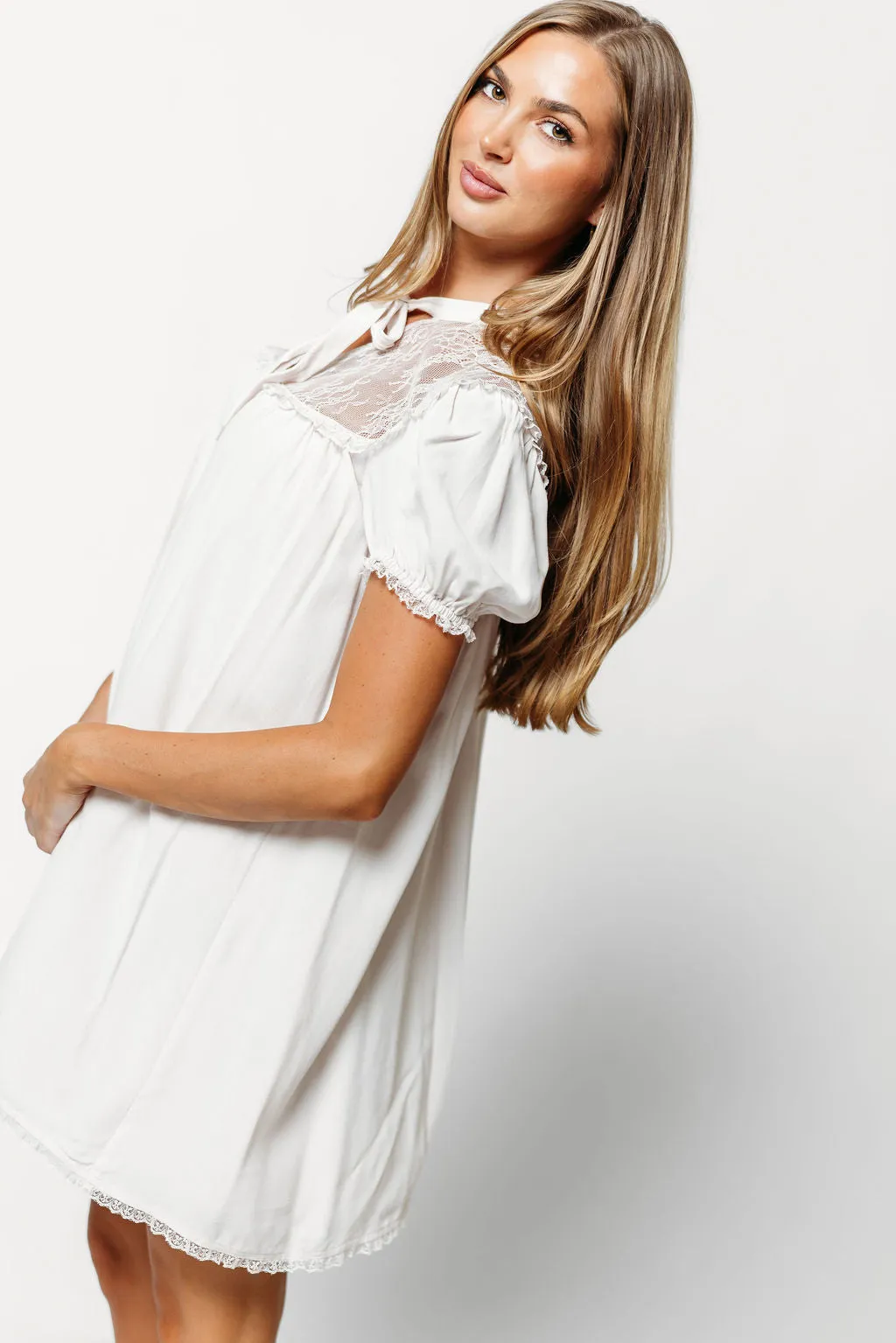 Eyre Mini Dress in Ivory sold by Worth Collective product image thumbnail 2