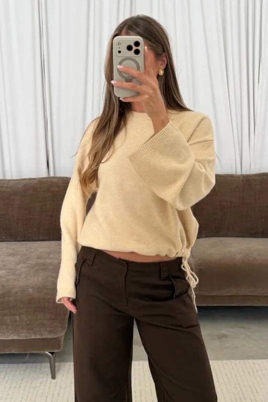 Winifred Sweater in Butter made by Grade & Gather