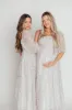 *New* Mona Maxi Dress with Smocking in Grey Floral - Bump Friendly (S-3XL) sold by Worth Collective