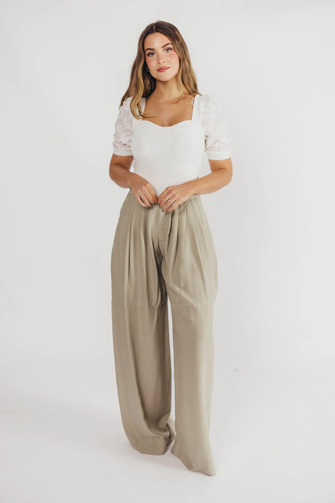 ASTR Charis Sweater in White sold by Worth Collective product image thumbnail 2