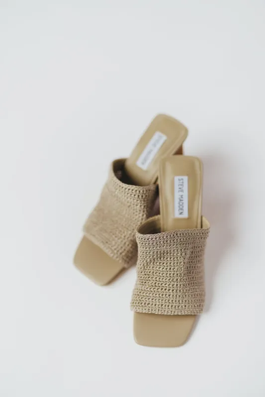 Steve Madden Realize Slide Sandal in Taupe sold by Worth Collective