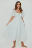Edda Coastal Midi Dress in Sage - Bump Friendly & Inclusive Sizing (S-3XL) sold by Worth Collective