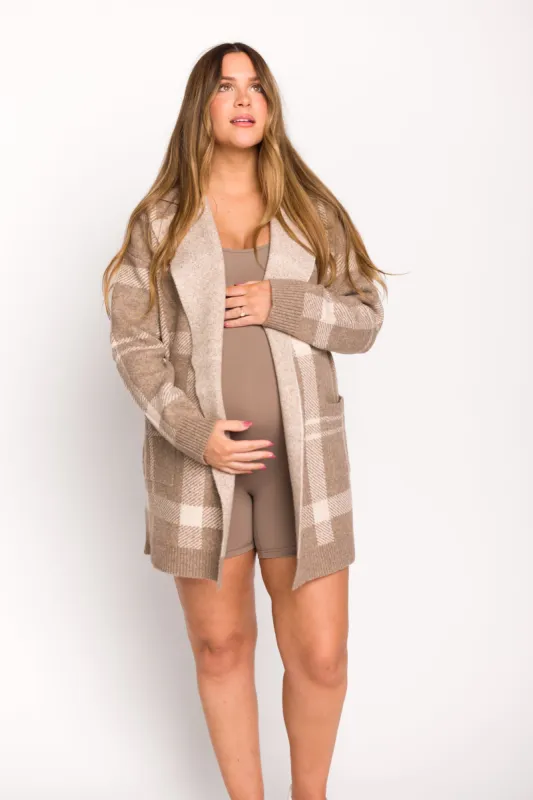 Emilia Oversize Cardi-Jacket in Mocha sold by Worth Collective