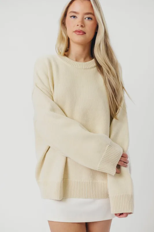 Holly Sweater in Natural sold by Worth Collective