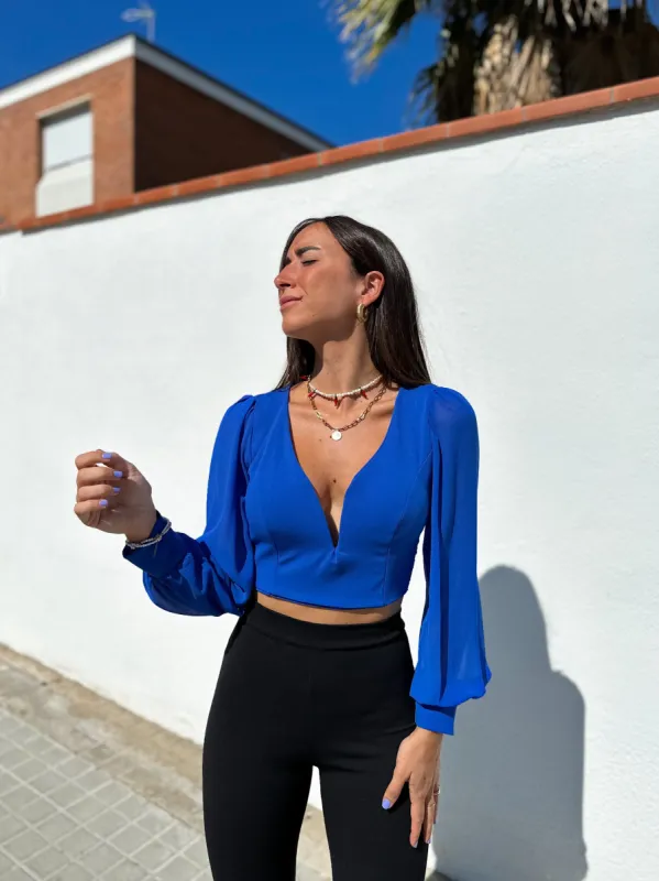 Top gasa corazón klein sold by Sorellas