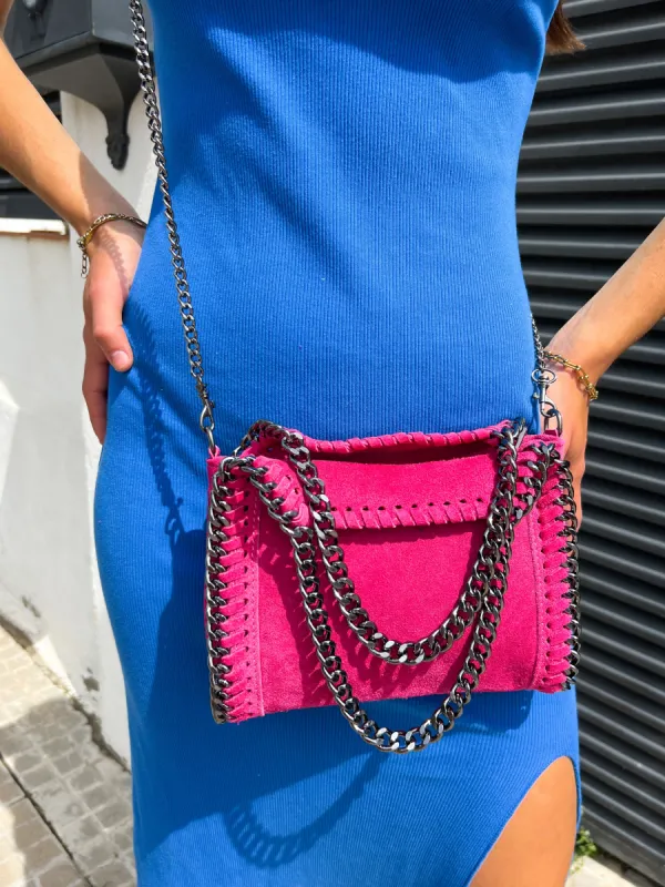 Bolso pocket bag ante rosa sold by Sorellas