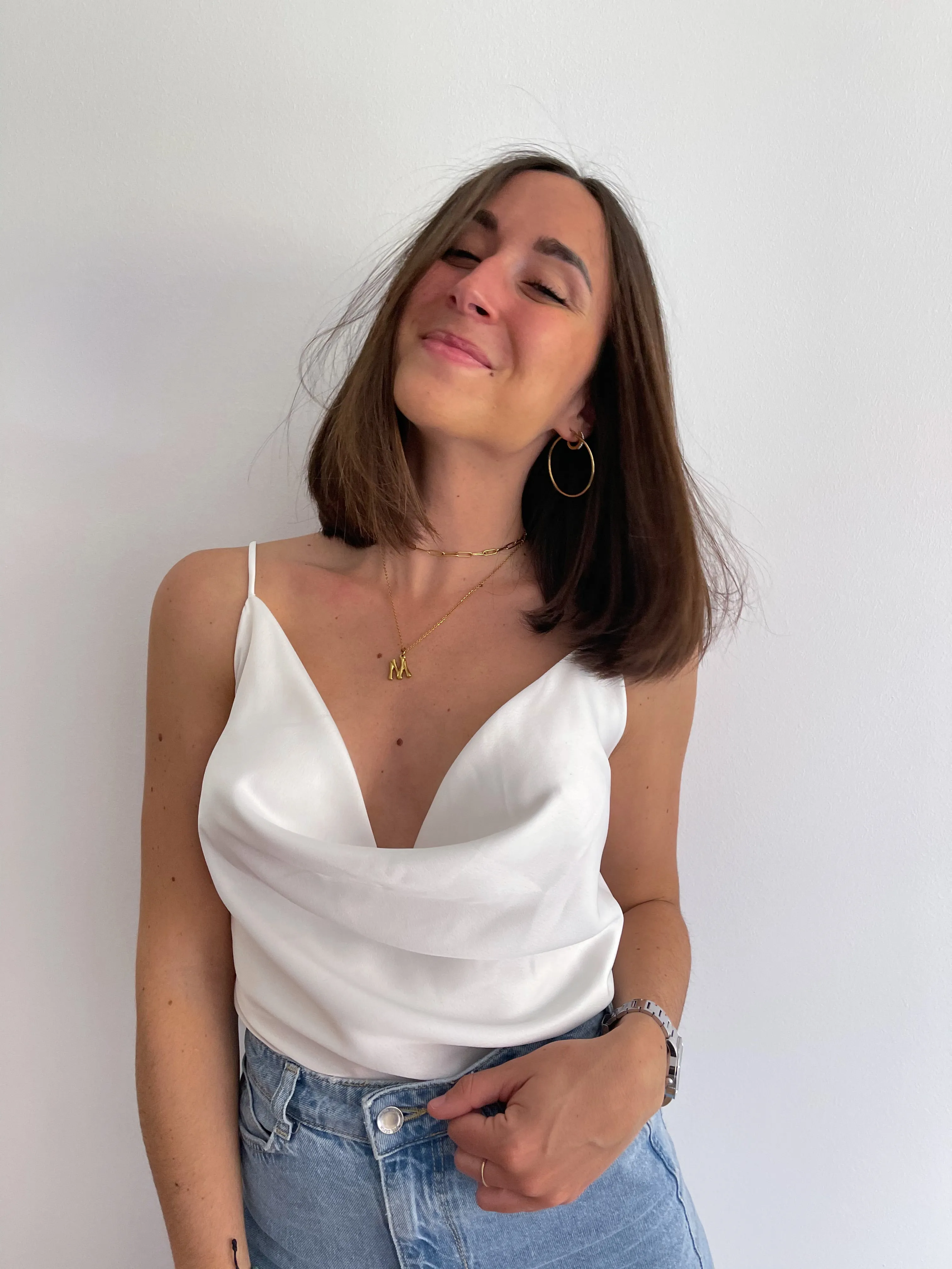 Top satén tirantes blanco sold by Sorellas product image thumbnail 5