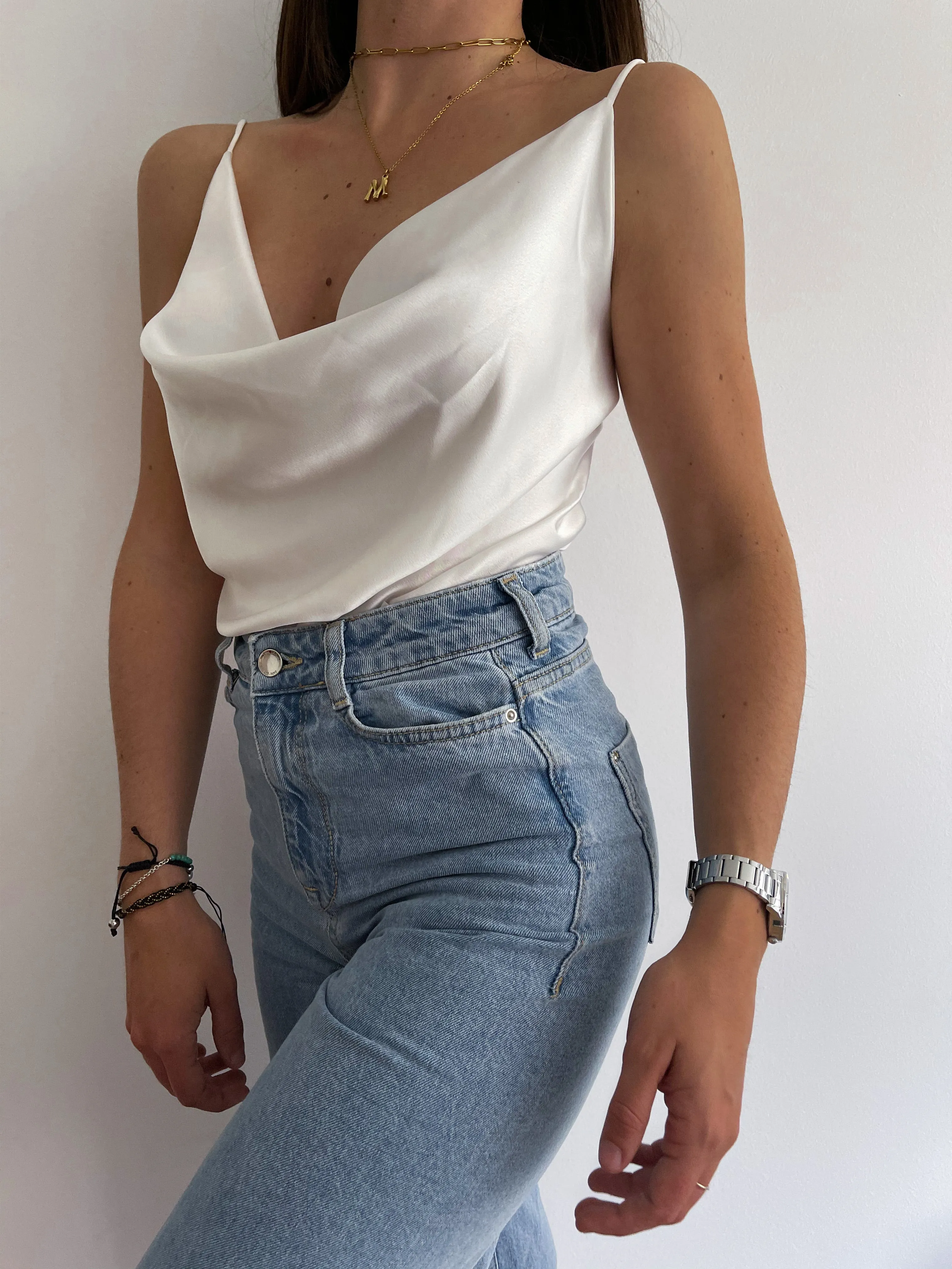 Top satén tirantes blanco sold by Sorellas product image thumbnail 3