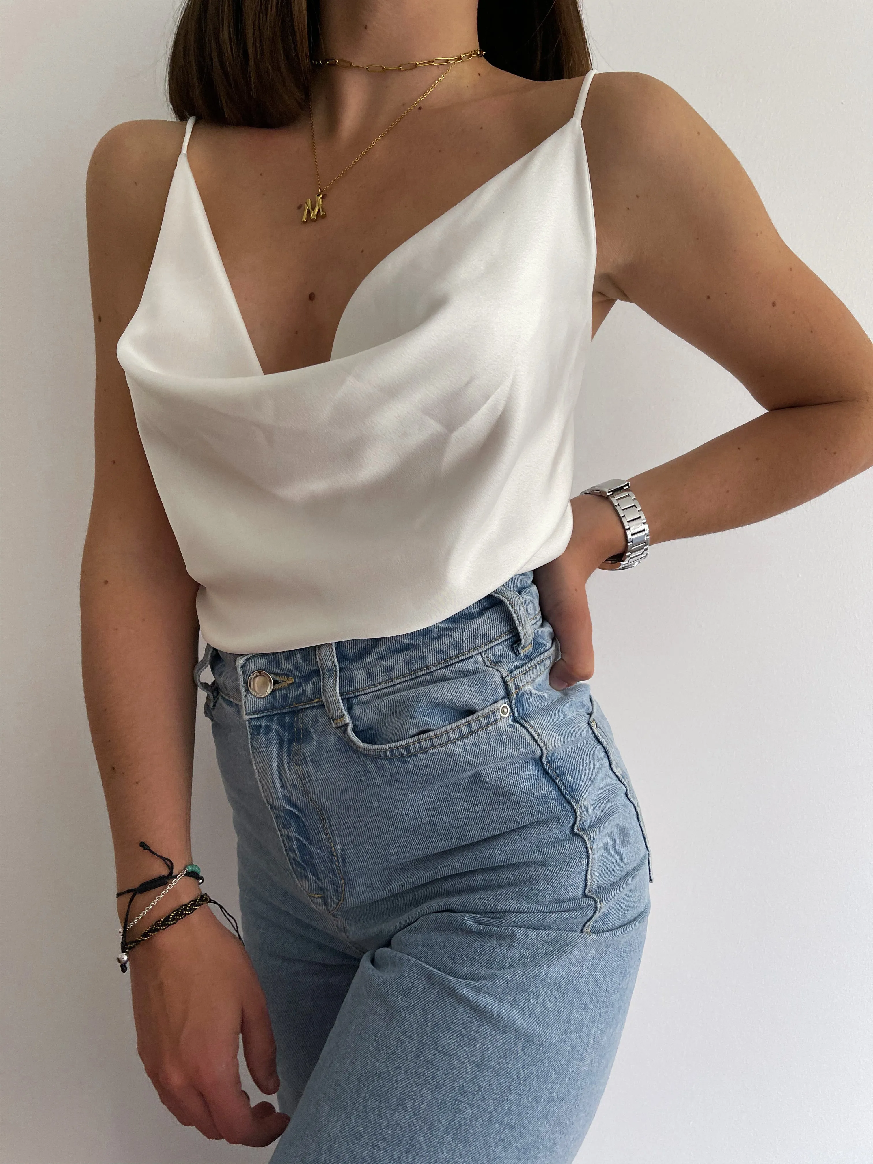 Top satén tirantes blanco sold by Sorellas product image thumbnail 4