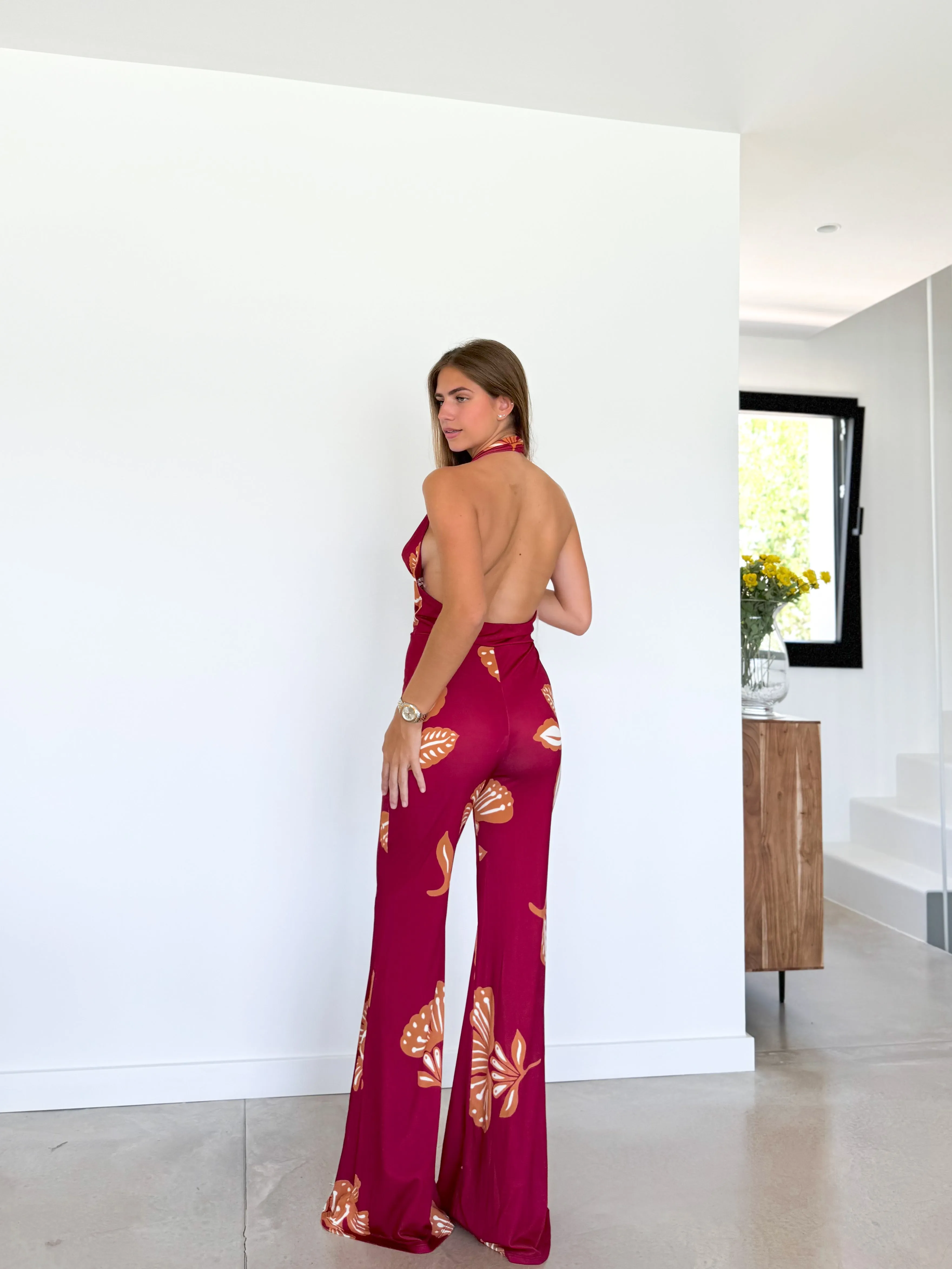 Mono cascada satin estampado burdeos sold by Sorellas product image thumbnail 4