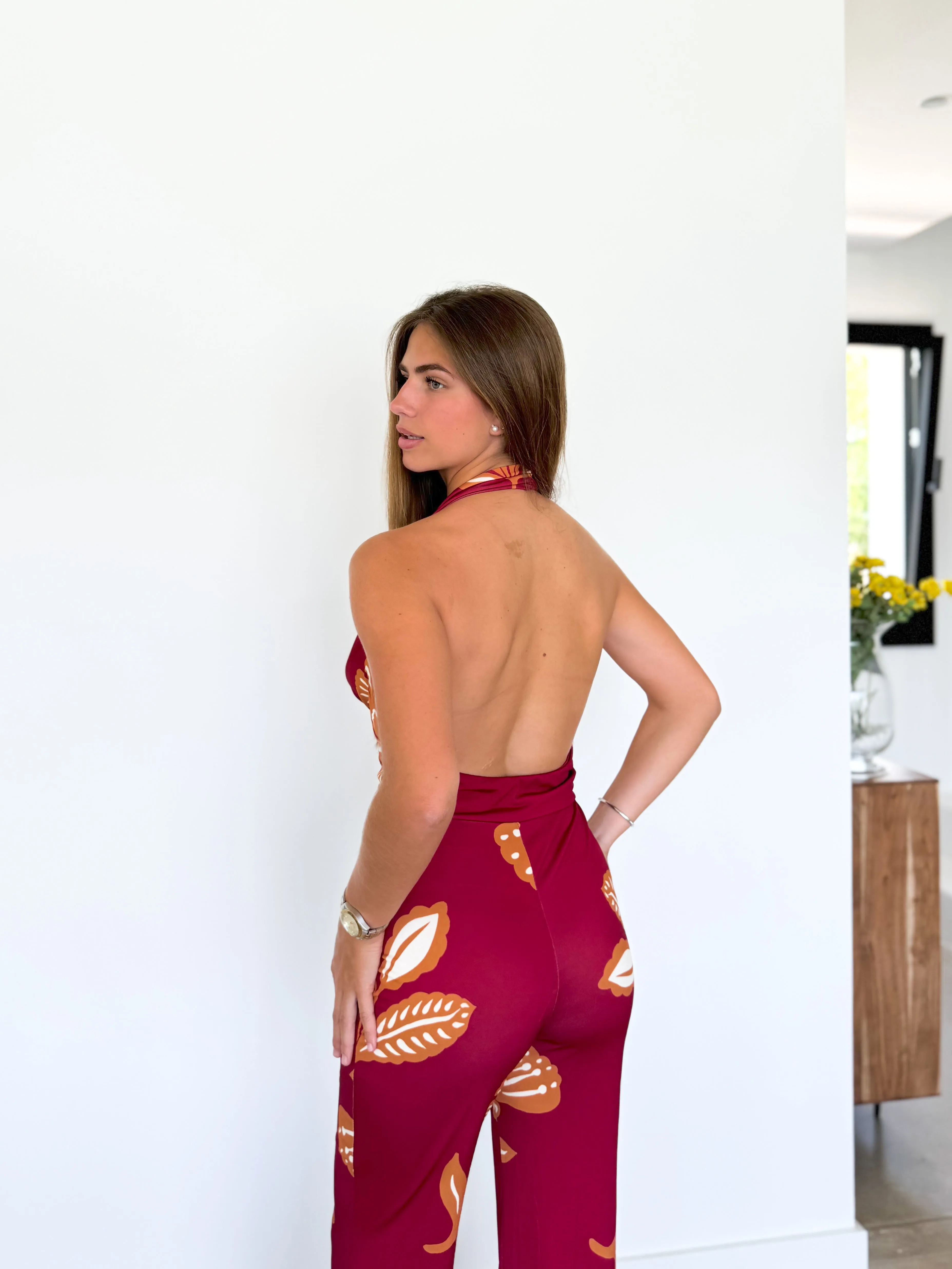 Mono cascada satin estampado burdeos sold by Sorellas product image thumbnail 5