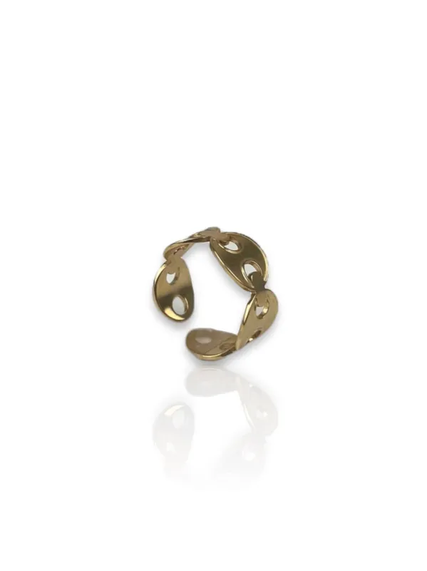 Anillo cadena dorado sold by Sorellas