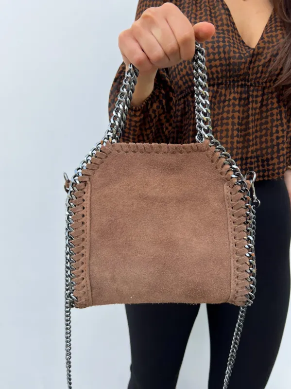 Bolso pocket bag ante taupe sold by Sorellas