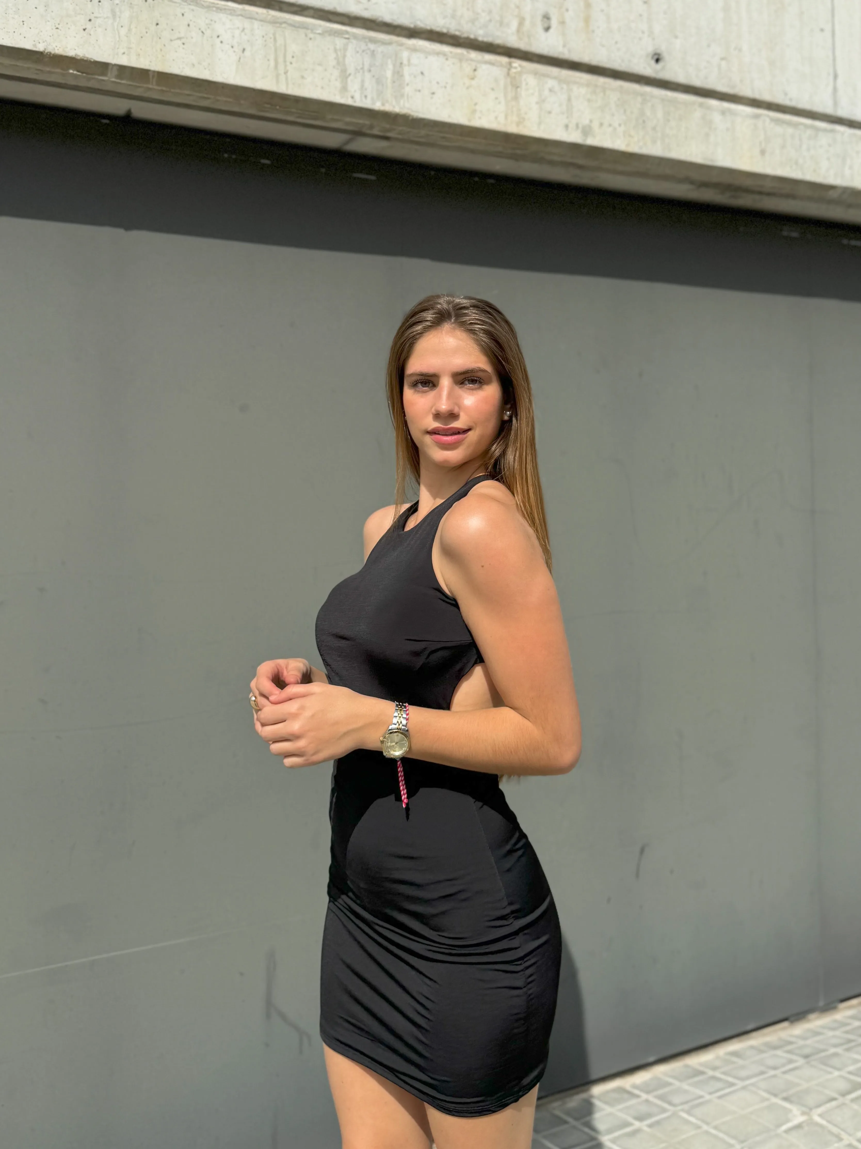 Vestido espalda cruzada negro sold by Sorellas product image thumbnail 3