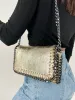 Bolso midi piel dorado sold by Sorellas