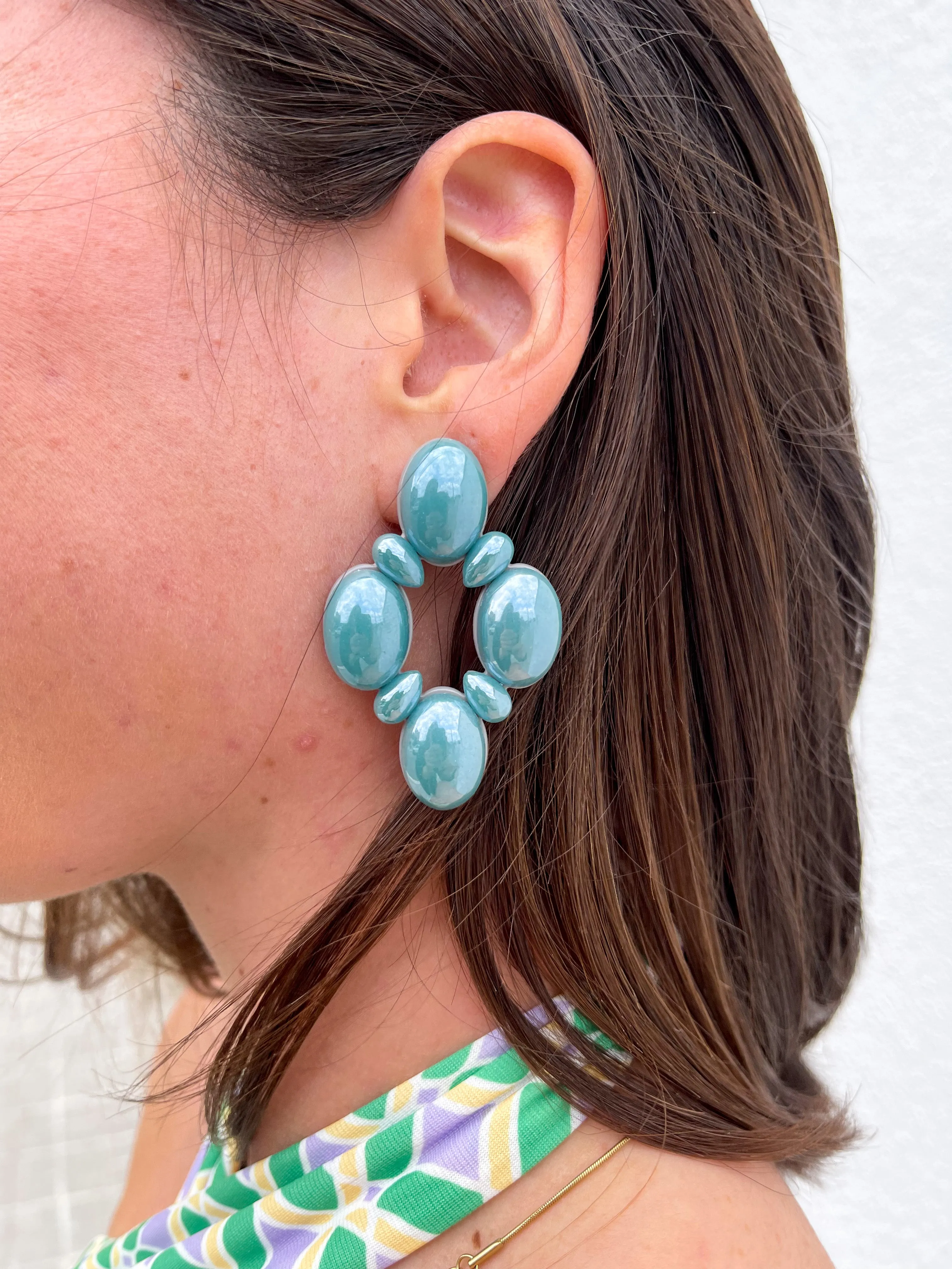 Pendientes rombo azul sold by Sorellas product image thumbnail 4