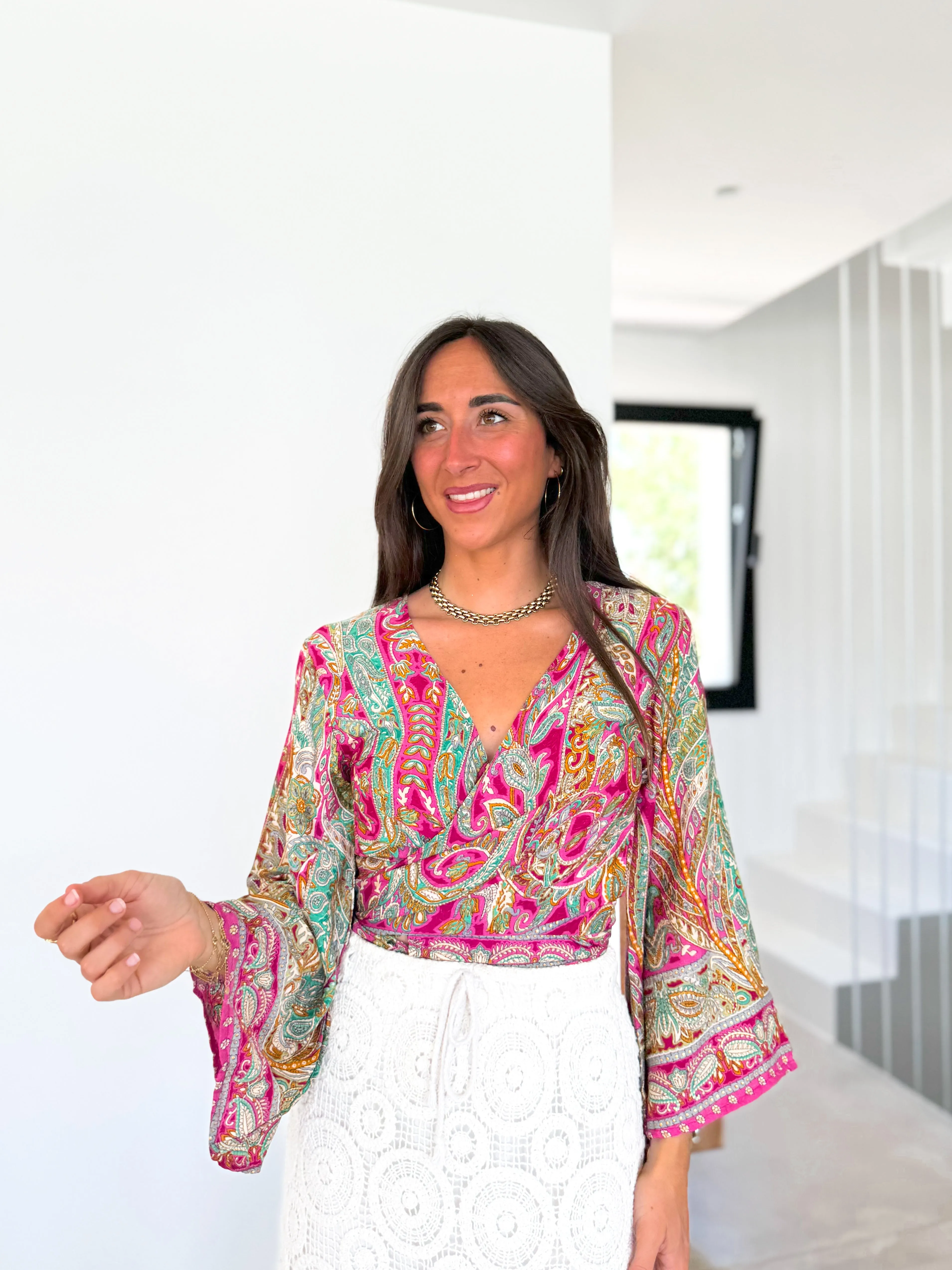 Blusa crop boho ponche sold by Sorellas