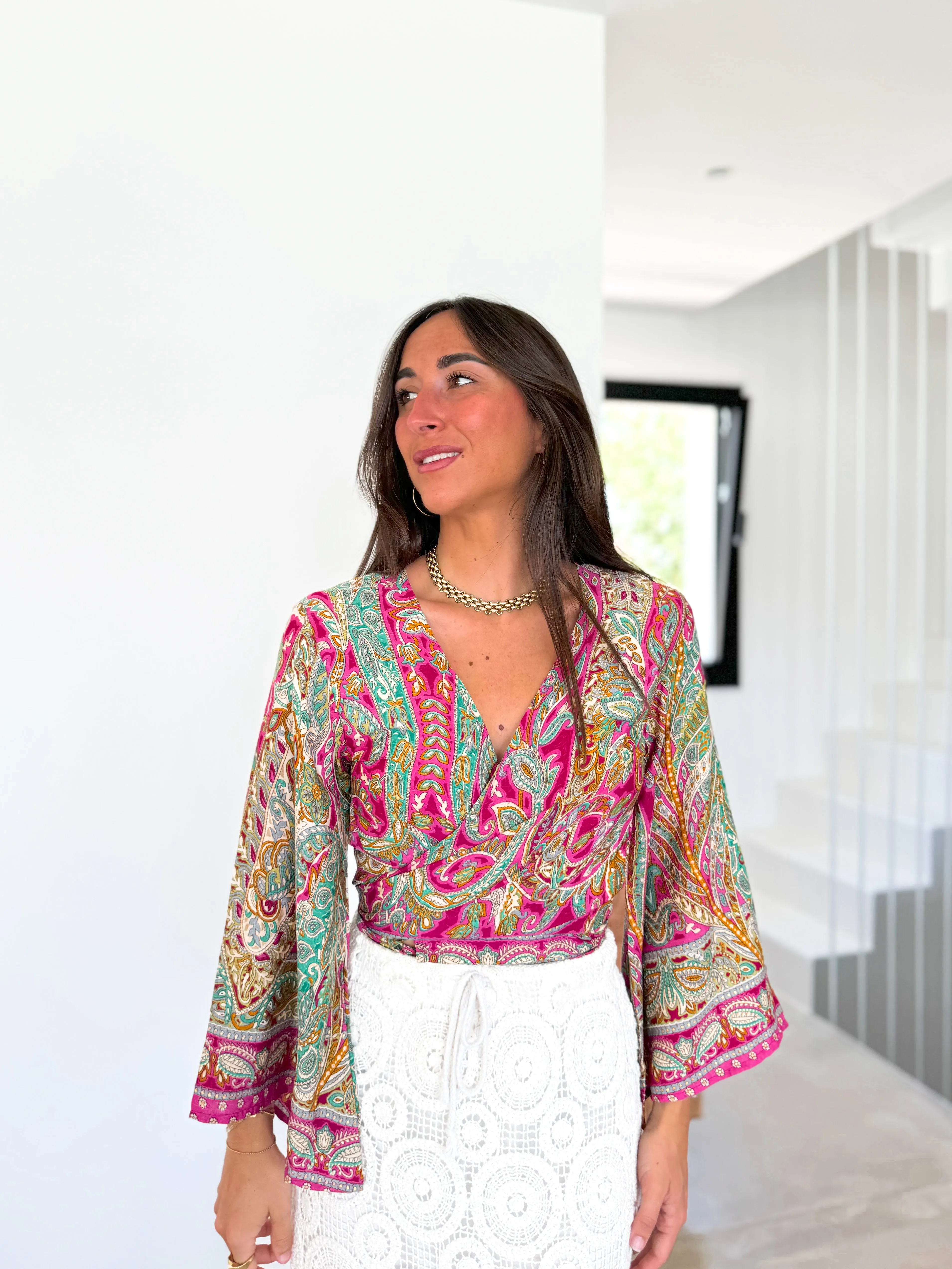 Blusa crop boho ponche sold by Sorellas product image thumbnail 3