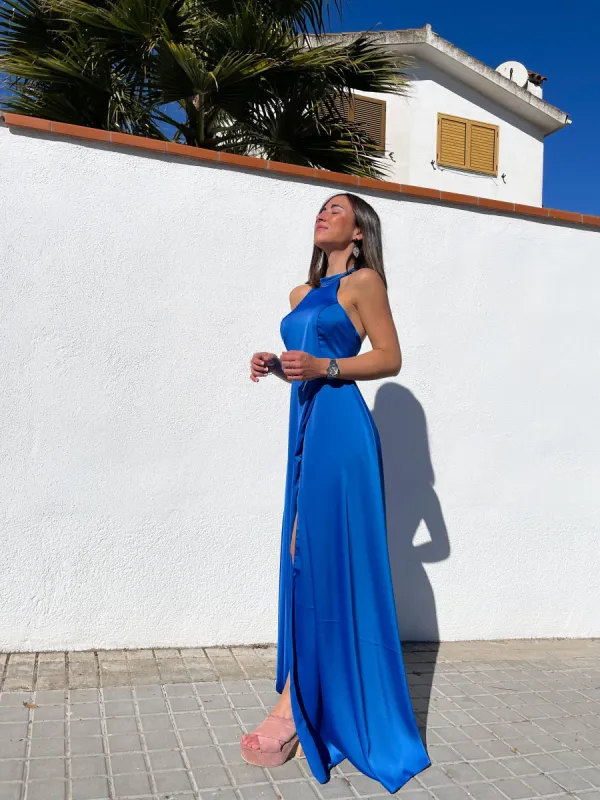 Vestido halter raso klein sold by Sorellas