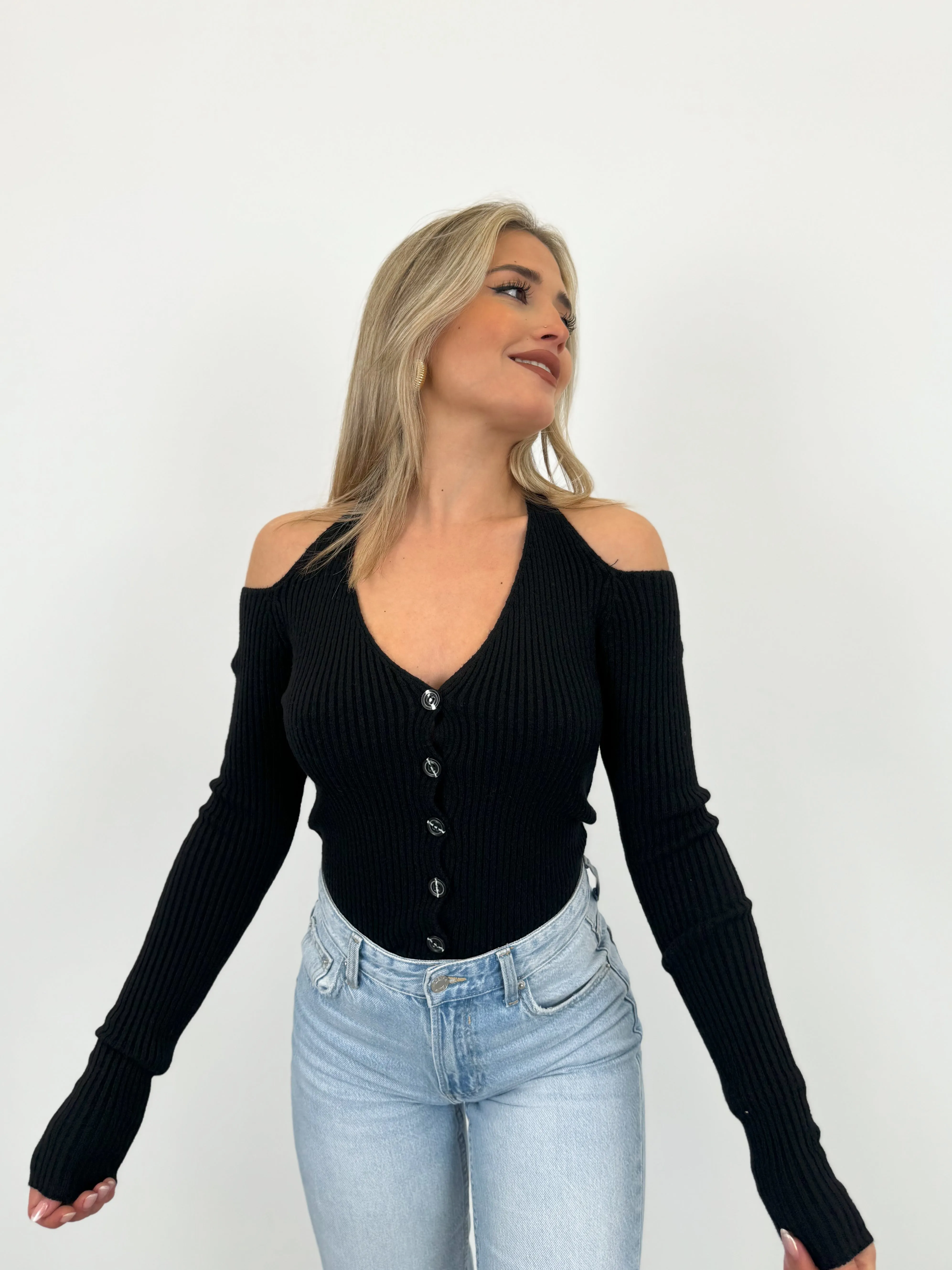 Jersey cruzado botones negro sold by Sorellas product image thumbnail 2