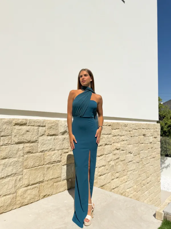 Vestido multi tulle petróleo sold by Sorellas