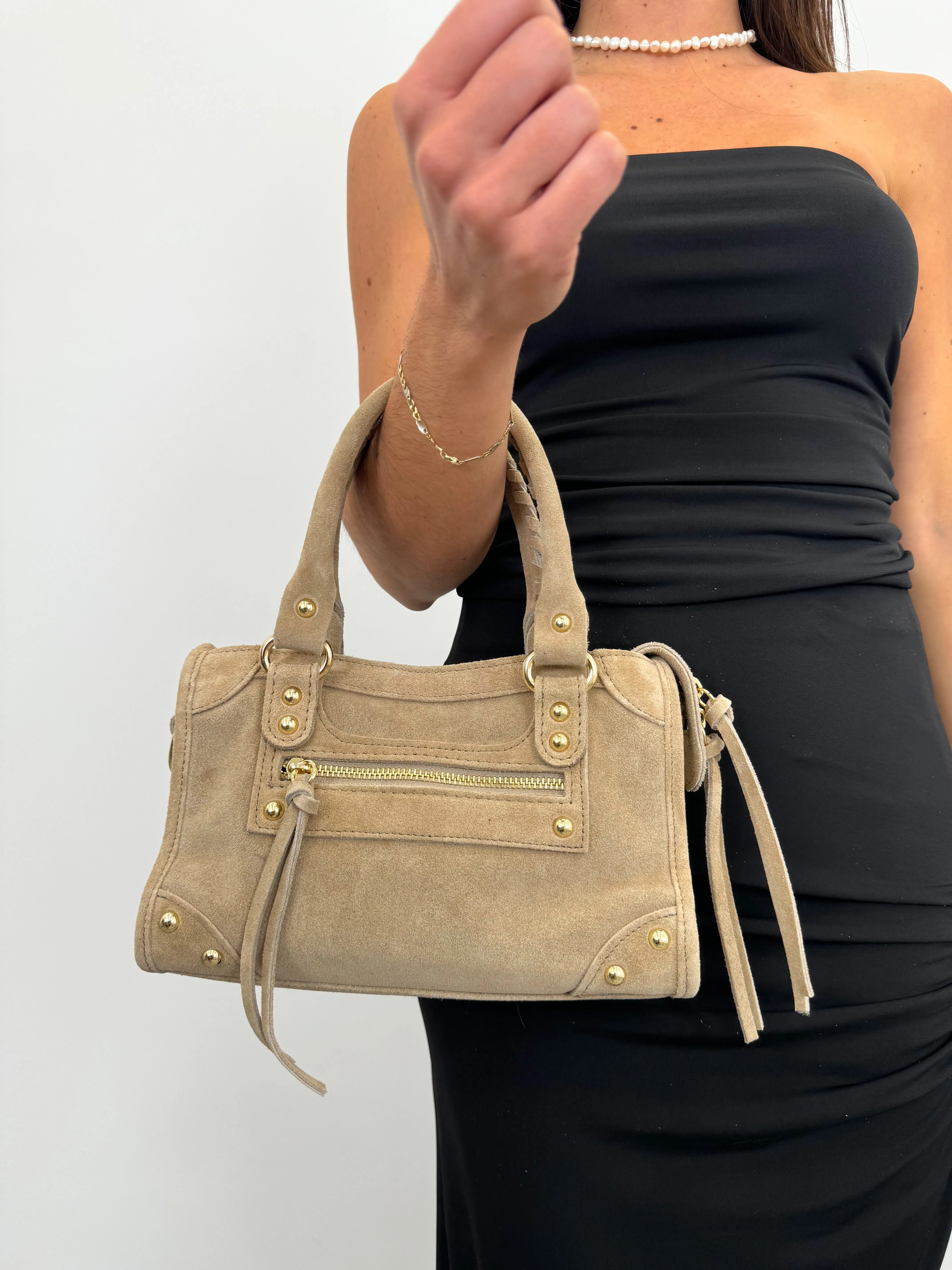 Bolso hebillas piel ante beige sold by Sorellas product image thumbnail 2