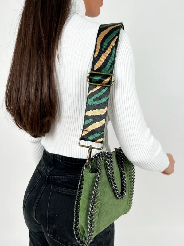 Cadena cebra mix verde sold by Sorellas