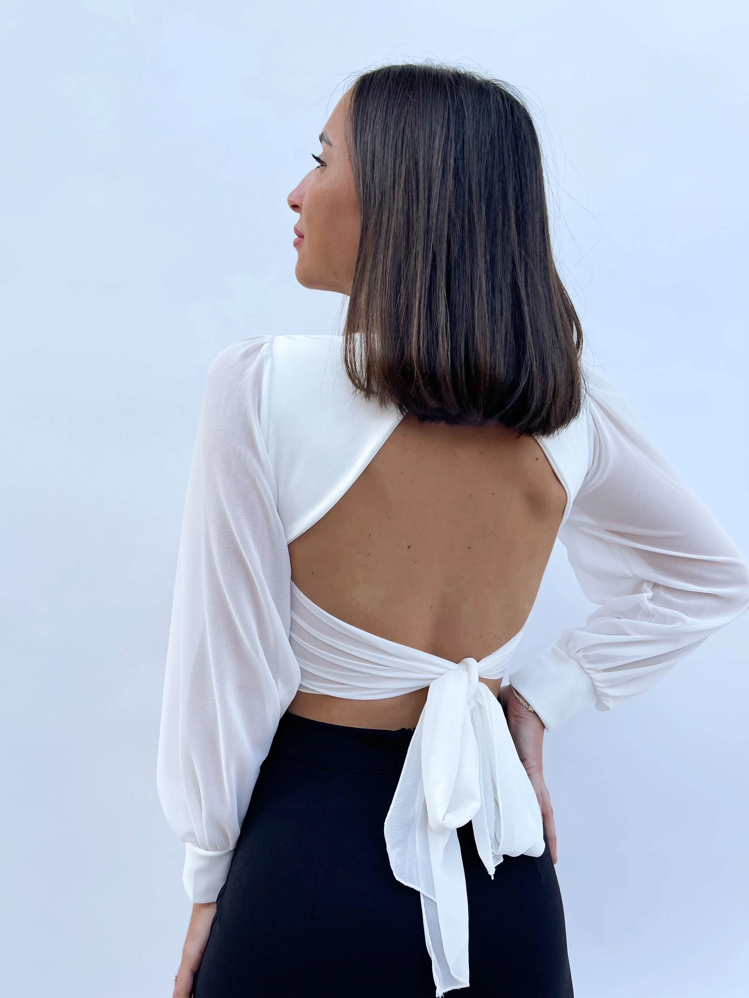 Top gasa corazón blanco sold by Sorellas product image thumbnail 2