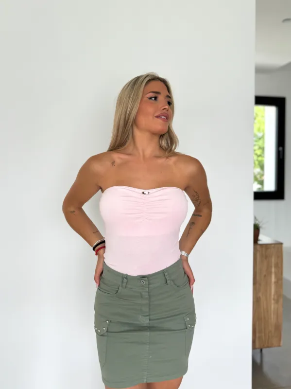 Top palabra detalle flor rosa sold by Sorellas