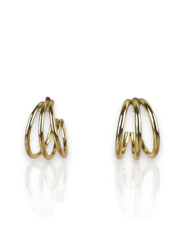 Pendientes tres aros dorados sold by Sorellas