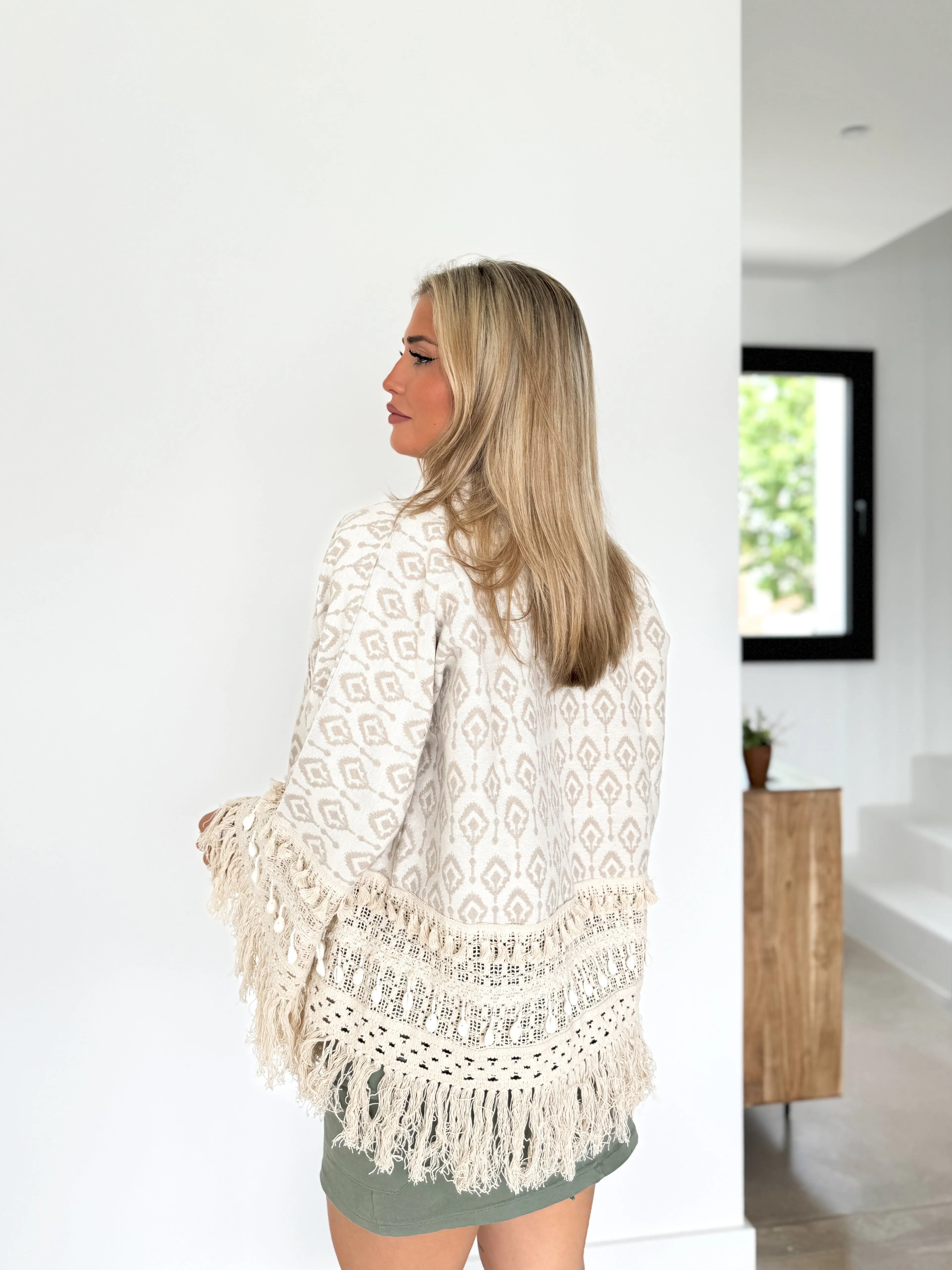 Kimono boho estampado beige sold by Sorellas product image thumbnail 4