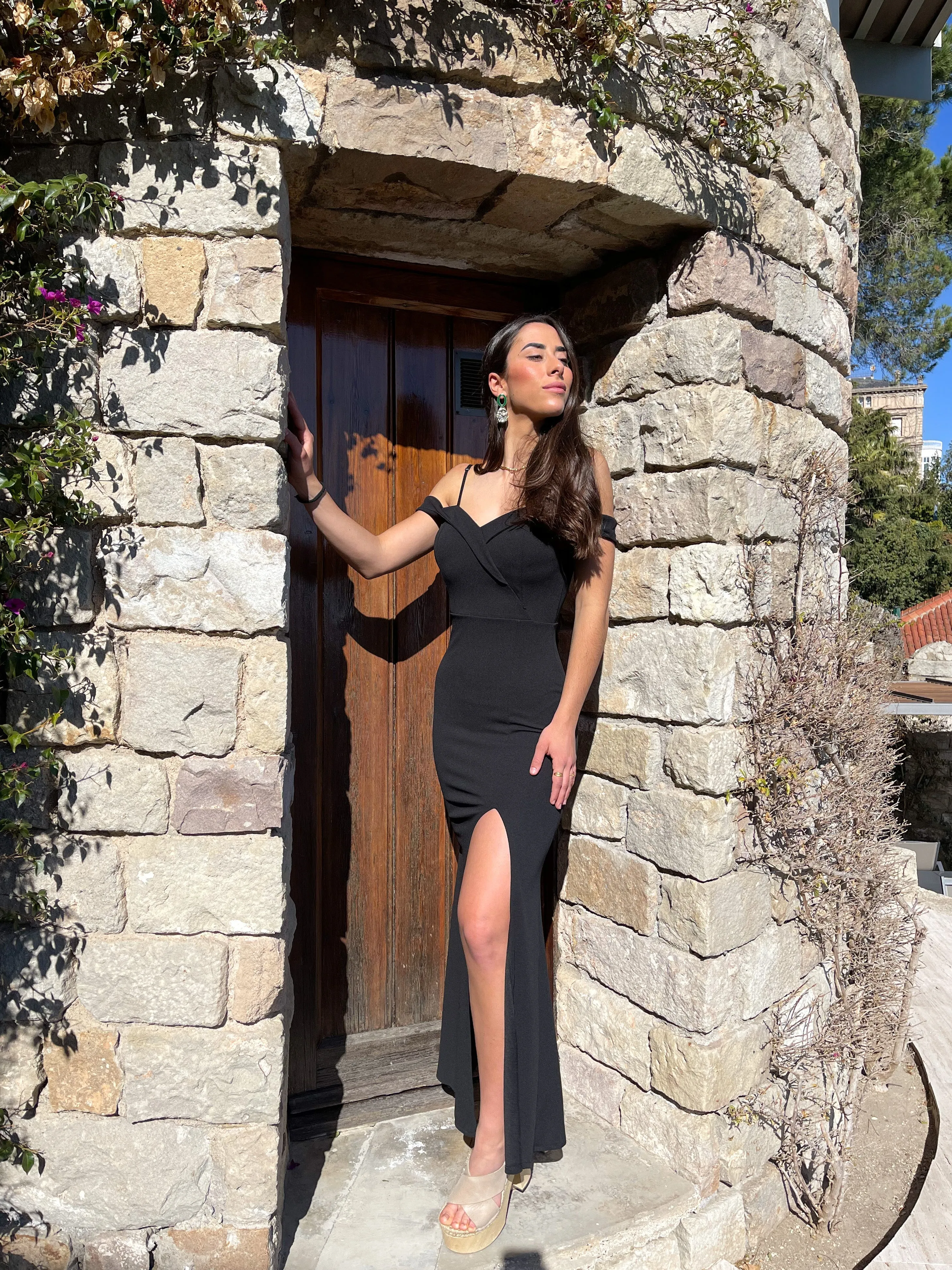 Vestido barco ajustado negro sold by Sorellas