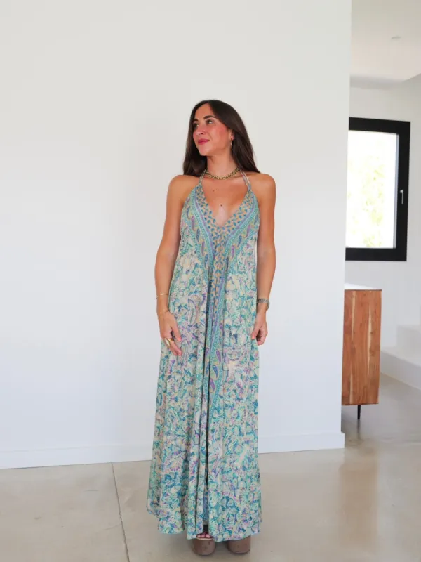 Vestido boho largo zafiro sold by Sorellas