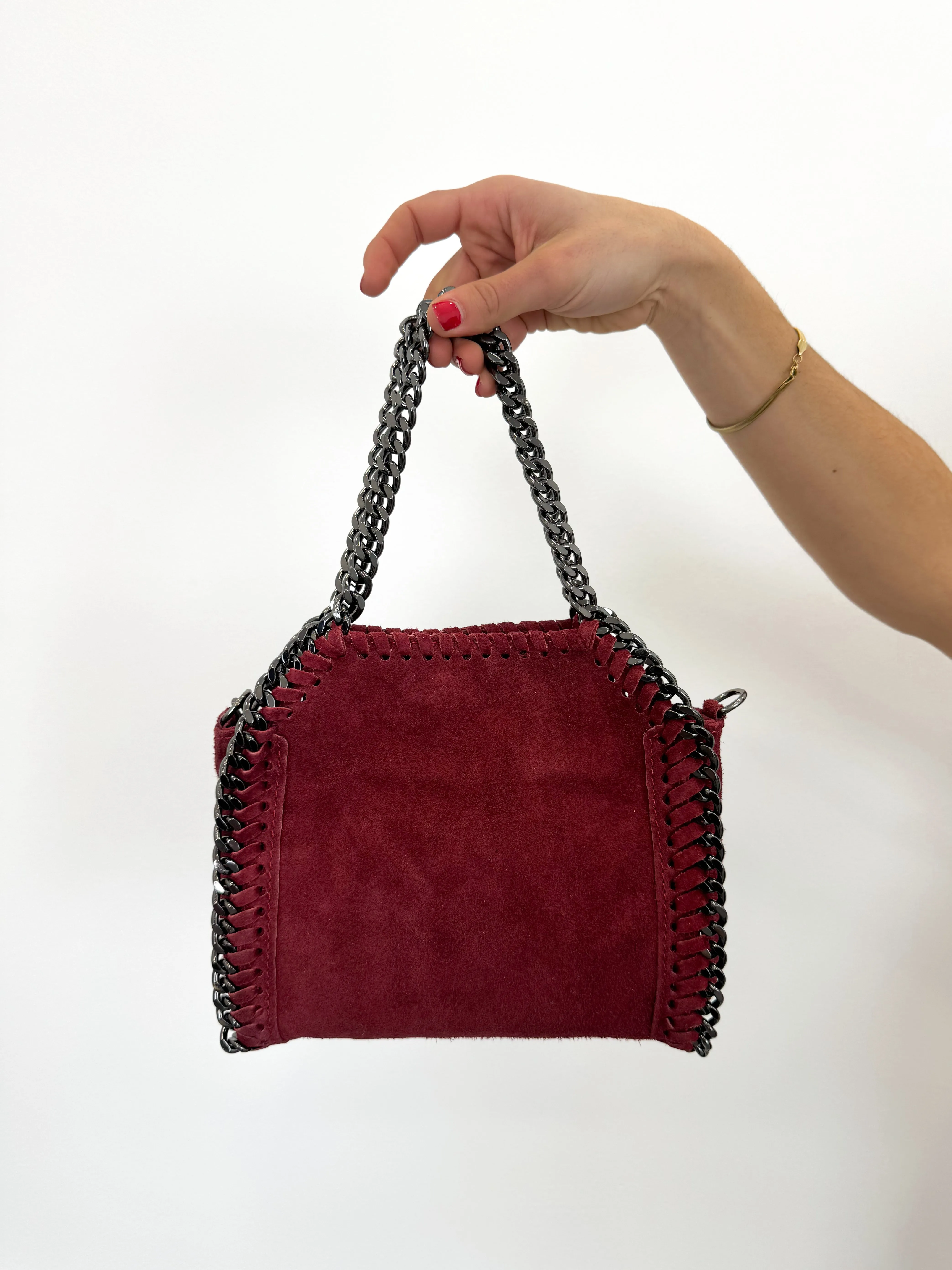 Bolso pocket bag ante burdeos sold by Sorellas product image thumbnail 4