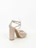Sandalia plataforma cordón redondo nude sold by Sorellas