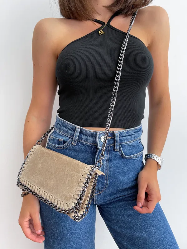 Bolso midi piel beige sold by Sorellas