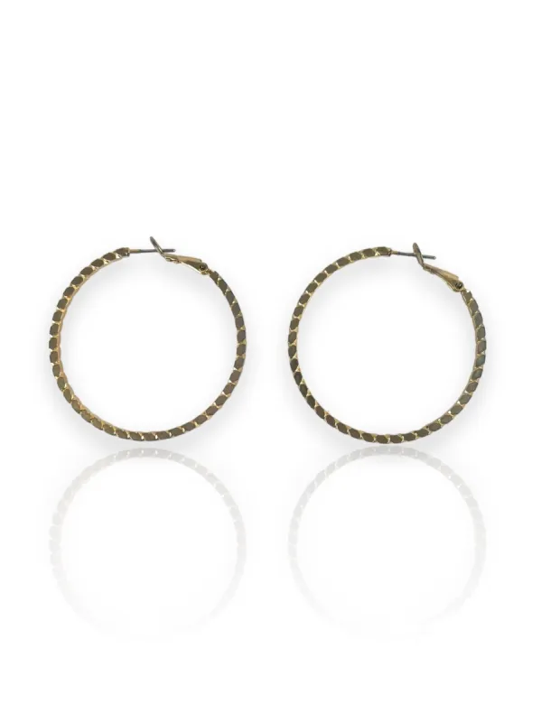 Pendientes aro entrelazados dorados sold by Sorellas