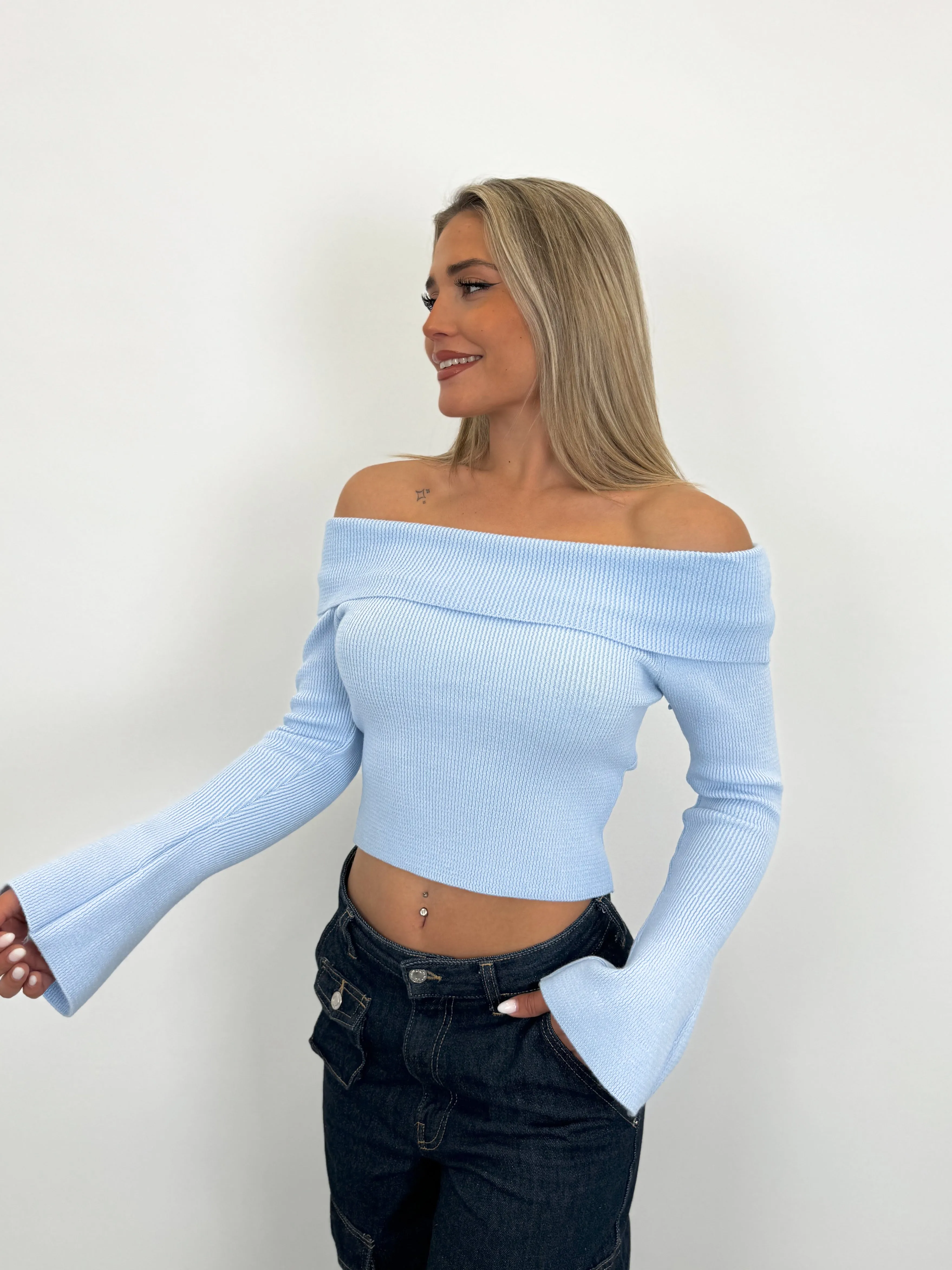 Jersey barco manga acampanada cielo sold by Sorellas product image thumbnail 2