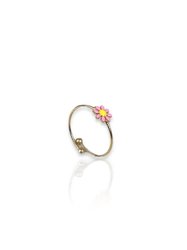 Anillo flor rosa dorado sold by Sorellas