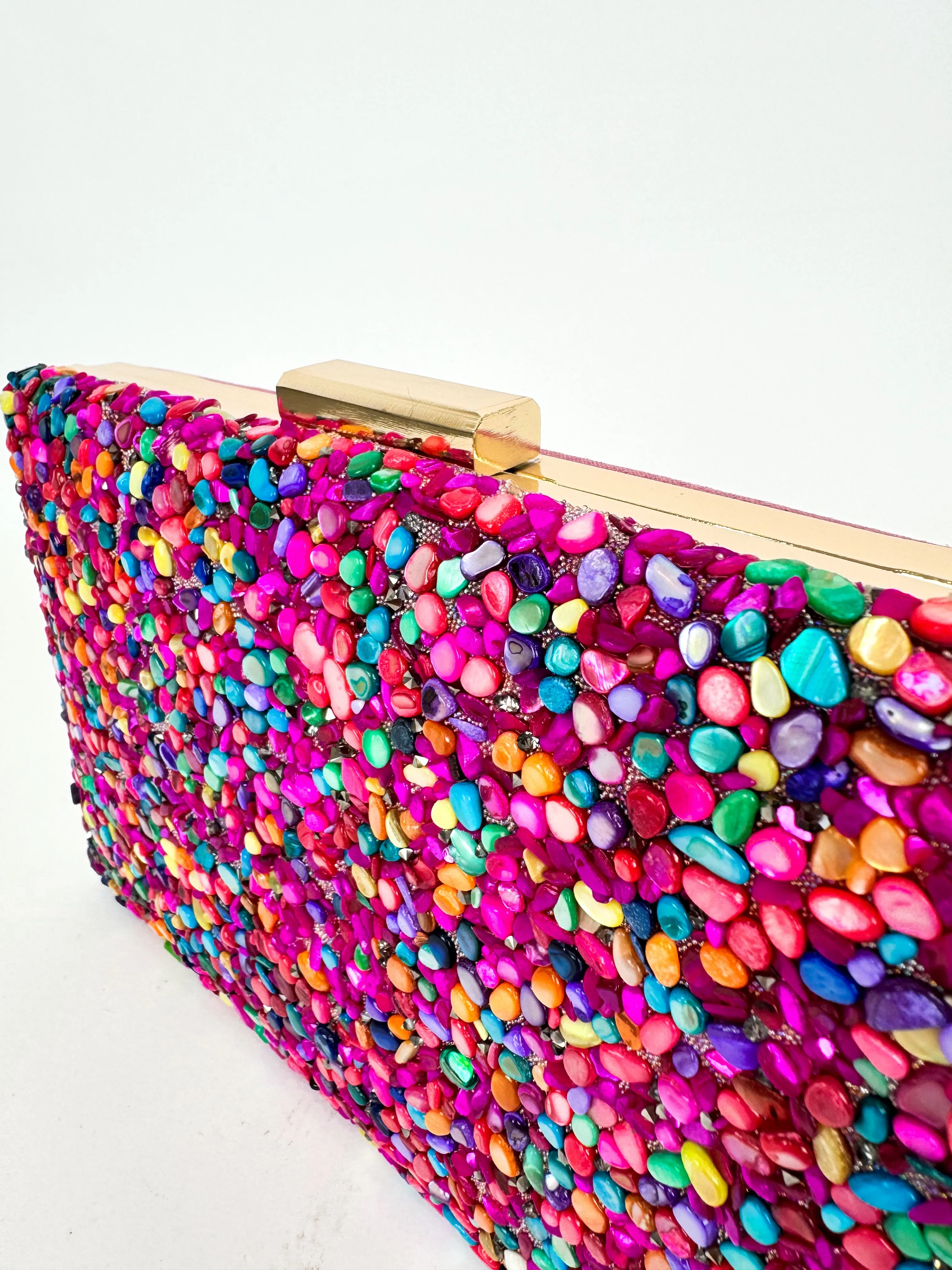 Clutch horizontal piedra fucsia sold by Sorellas product image thumbnail 3